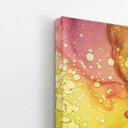 Ver imagem 3 de Tons de Verde e Rosa Abstrato Tinta Quadro Canvas 100x70cm