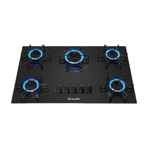 Cooktop 5 Bocas Mueller Mcg - à Gás - Preto - Bivolt