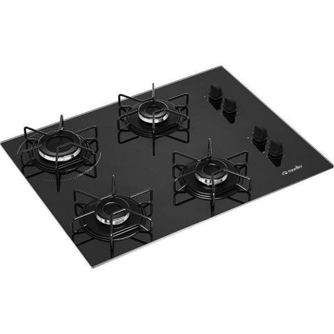 Cooktop 4 Bocas Mueller Mcg - à Gás - Preto - Bivolt
