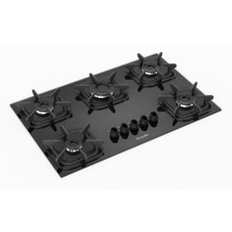 Cooktop 5 Bocas Mueller G5 - à Gás - Preto - Bivolt - 5