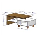 Ver imagem 6 de Mesa de Centro Lima Cinamomo/off White - Bechara Móveis