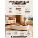 Ver mais imagens de Puff Multifuncional 3 em 1 Orgânico Madrid Branco Gelo