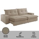 Ver imagem 4 de Sofá Athenas Veludo 02 Módulos 80 Cm B25cm Meu Sofá Online