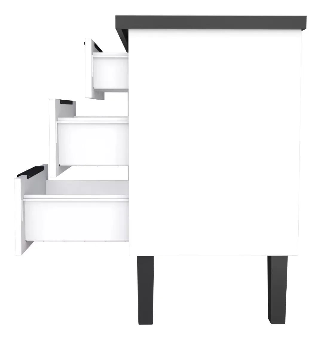Conjunto Cozinha Jupter 100% Aço Reforçado 1.50 Mt -gabinete + Armario Aereo - Cozimax:branco - 4