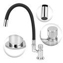 Ver imagem 2 de Torneira Automática Cozinha de Mesa Tubo Gourmet Preto/black