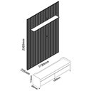 Ver imagem 5 de Rack com Painel Sublime 1.8 Ripado 3d com Led e Rodízio Off White com Naturale - Gelius Móveis