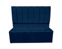 Ver imagem 1 de Conjunto Cabeceira e Recamier Eliza para Cama Box Casal 1.40 - Sv Decor:azul Marinho