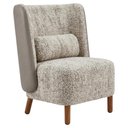 Ver imagem 1 de Poltrona Decorativa Verso Pes Madeira Boucle e Courino Tce 1018 Tcs 726 Moll