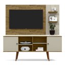 Ver imagem 1 de Rack Estrela pés palito com Painel Itália para TV até 46 Polegadas Nature/Off White