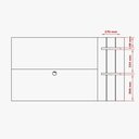 Ver imagem 6 de Rack Estrela pés palito com Painel Itália para TV até 46 Polegadas Nature/Off White