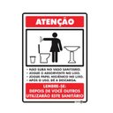 Ver imagem 1 de Placa Regras Banheiro Feminino
