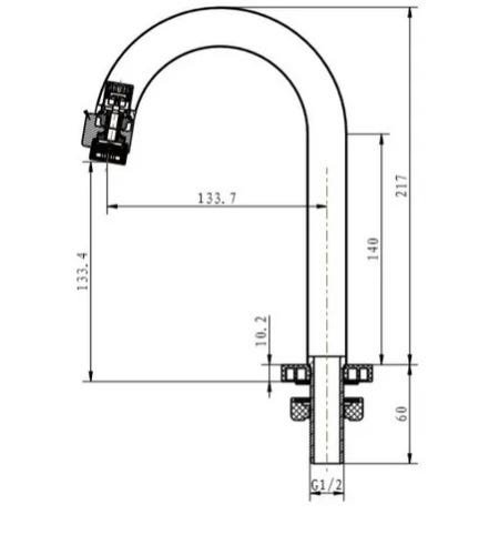 Torneira Lavatório Slim Tube Baixa 3491 - 2