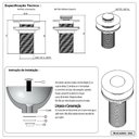 Ver imagem 6 de Válvula Lavatório Banheiro Click Dourado Fosco Luxo