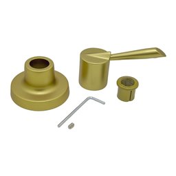 Acabamento Colorido para Registros de Pressão e Gaveta Padrão Deca 16 estrias Dourado - 4