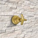 Ver imagem 5 de Acabamento de Registro Para Banheiro de Gaveta ou Pressão Dourado Fosco C61