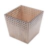 Lixeira de Madeira Pérola 27cmx27cmx25cm Rojemac - 1