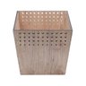 Lixeira de Madeira Pérola 27cmx27cmx25cm Rojemac - 2