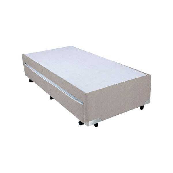 Bicama Box Mega Chenille Lyon Blanc com Auxiliar em Molas - 088x188 - Solteiro - 2