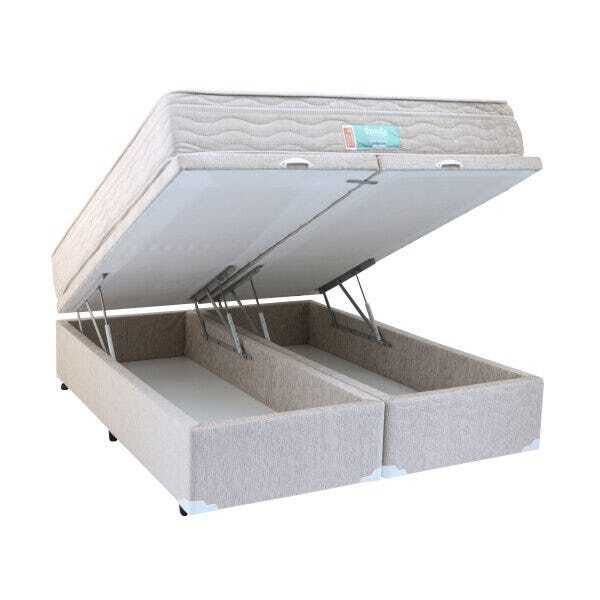 Cama Box Baú com Colchão Epeda Blues Top Visco - 178x198 - King Size Br - 1