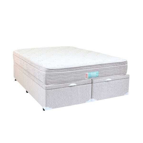 Cama Box Baú com Colchão Epeda Blues Top Visco - 158x198 - Queen Size - 2