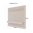 Ver imagem 4 de Painel para TV até 80 Polegadas Maragogi 1 Porta 2 Gavetas 100% MDF Off White - Permobili
