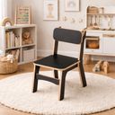 Ver imagem 1 de Cadeira Infantil Mdf para Quarto e Brinquedoteca:preto