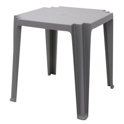 Mesa Tramontina Tambaú 68x68x72cm em Polipropileno Cinza