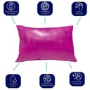 Ver imagem 3 de Kit 4 Fronhas Impermeáveis Antiácaro Rosa Pink Fechamento em Velcro