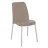 Cadeira Tramontina Vanda Camurça em Polipropileno com Pernas Anodizadas - 1