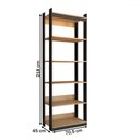 Ver imagem 4 de Closet Industrial Marseille 5 Prateleiras Black/brise - Panorama Móveis