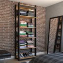 Ver imagem 1 de Closet Industrial Marseille 5 Prateleiras Black/brise - Panorama Móveis
