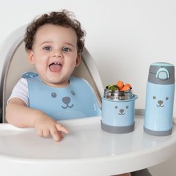 Babador de Silicone Impermeável Bebê - Pega Migalhas - Buba Babador de Silicone Impermeável de Bichi - 6