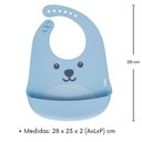 Ver imagem 4 de Babador de Silicone Impermeável Bebê - Pega Migalhas - Buba Babador de Silicone Impermeável de Bichi