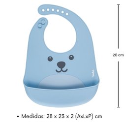 Babador de Silicone Impermeável Bebê - Pega Migalhas - Buba Babador de Silicone Impermeável de Bichi - 4