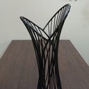 Ver imagem 6 de Vaso Decorativo de Metal Preto 62x16x16cm Enfeite Sala Mesa Estante Aparador