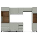 Ver imagem 4 de Armário de Cozinha Modulada Completa 5 Peças 306,8cm sem Tampo 250031 Koya Politorno Móveis