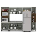 Ver imagem 5 de Armário de Cozinha Modulada Completa 5 Peças 306,8cm sem Tampo 250031 Koya Politorno Móveis