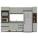 Ver imagem 3 de Armário de Cozinha Modulada Completa 5 Peças 306,8cm sem Tampo 250031 Koya Politorno Móveis