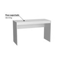 Ver imagem 3 de Kit Escritório B28 com Mesa e Estante com 6 Nichos - Branco