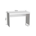 Ver imagem 5 de Kit Escritório B28 com Mesa e Estante com 6 Nichos - Branco