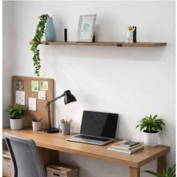 Prateleira Industrial 80cm Mão Francesa Madeira Louro Freijó - 2