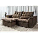 Ver imagem 2 de Sofá Retrátil e Reclinável Ipanema 1,80m em Tecido Veludo C/pillow Nos Braços - Montagem Inclusa:mar