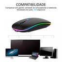 Ver imagem 6 de Mouse sem Fio Recarregável Led Rgb Clique Silencioso 2.4 Hz