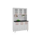 Ver imagem 6 de Kit de Cozinha Compacta Mirage New Aço 6 Portas e 3 Gavetas 120cm Branco - Telasul