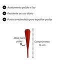 Ver imagem 4 de Kit 100 Peças Espátula Mineira Patê de Pau Madeira 16 cm
