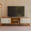 Ver imagem 7 de Rack 180 cm 2 Portas para TV Ate 75 Polegadas Molly Ptl:Nature Off White