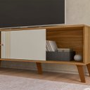 Ver imagem 6 de Rack 180 cm 2 Portas para TV Ate 75 Polegadas Molly Ptl:Nature Off White