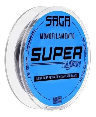 Linha Mono Saga Super Nylon Smoke 0,33mm 17,20lb 300m Cinza - Cinza