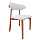 Ver imagem 1 de Cadeira de Madeira para Sala de Jantar Mariana Linho Cru