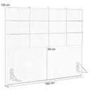 Ver imagem 5 de Cabeceira Cama Box Queen 160 Cm Roma W01 Couríssimo Whisky - Lyam